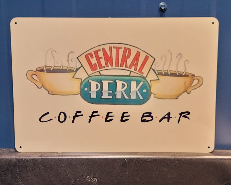 Central Perk coffee bar sign