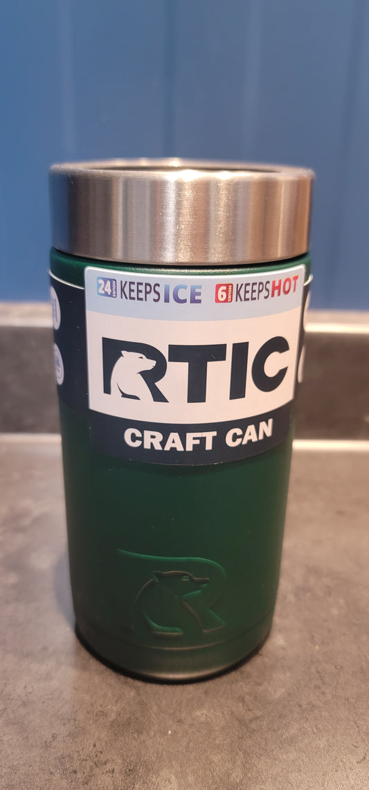 Rtic craft can coozie forest green