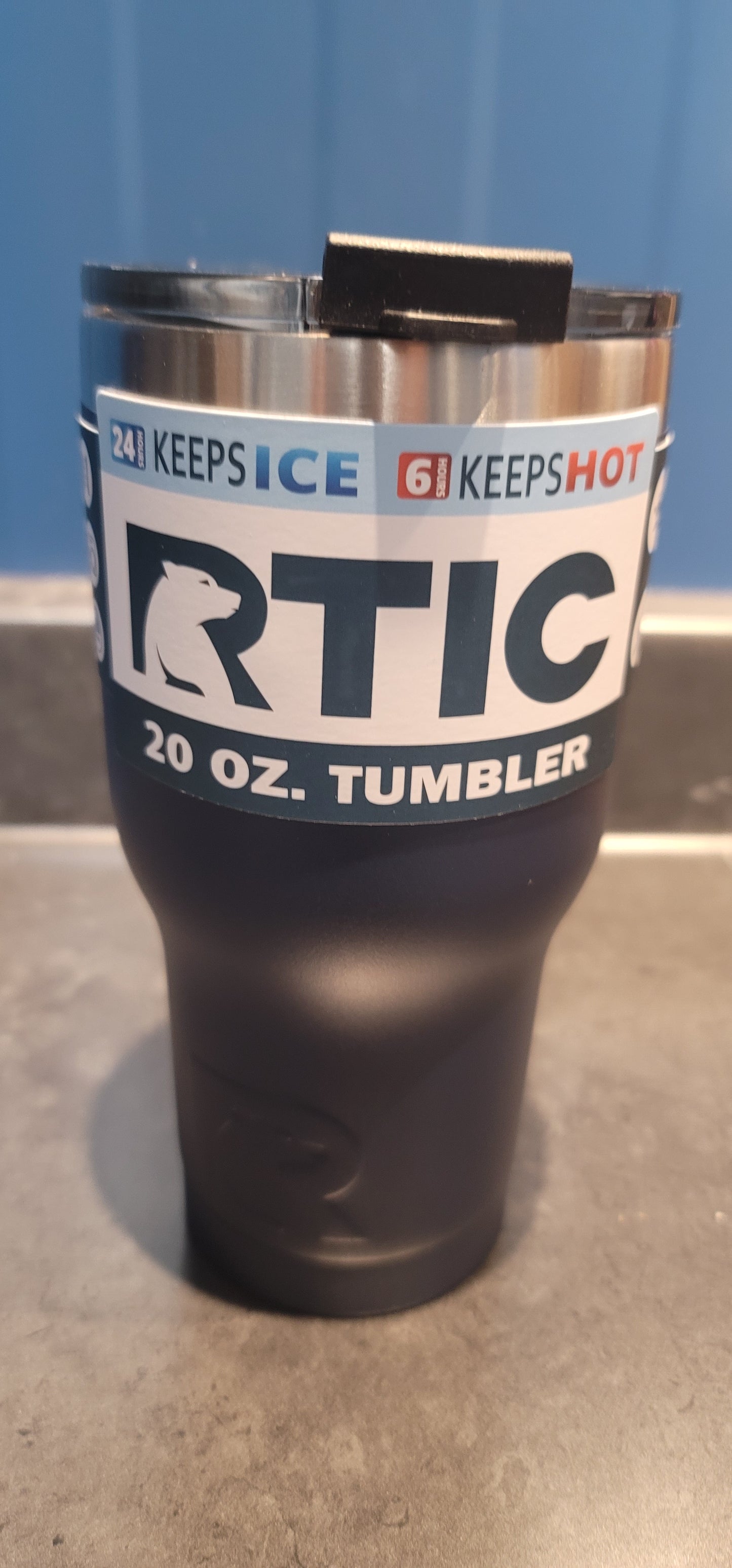 20 oz Rtic tumbler navy