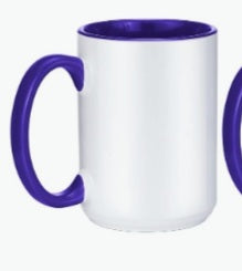 15 oz mug purple