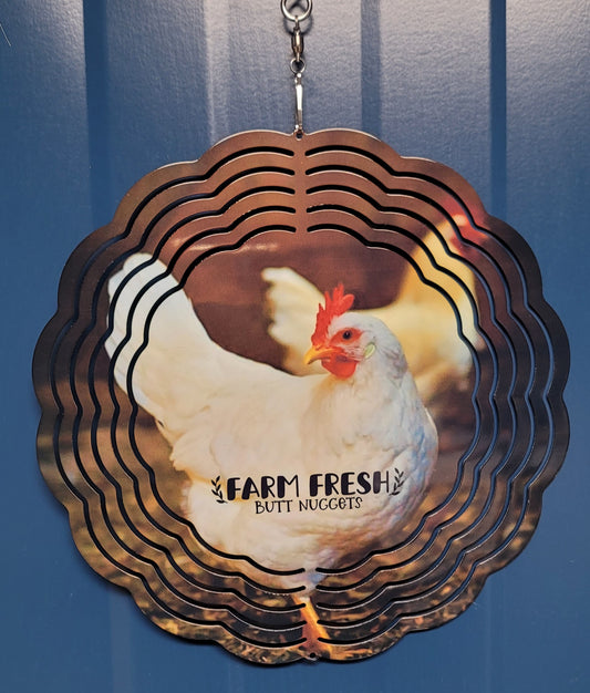 Butt nugget wind spinner