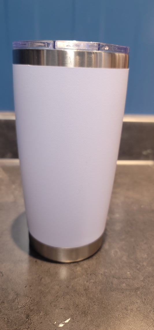 20 oz white tumbler