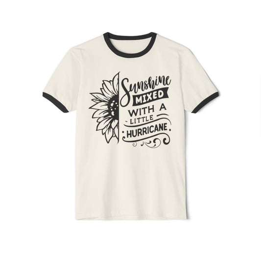 Sunshine Mixed With A Little Hurricane Ringer T-Shirt